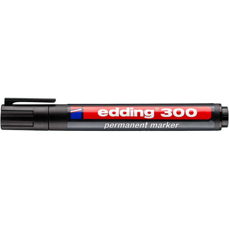 Marker permanentny EDDING 300 czarny  (I063)