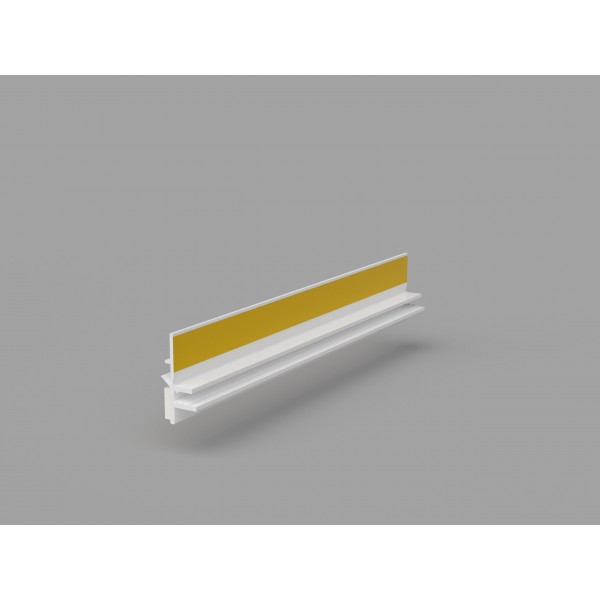 Profil przyokienny PVC z uszczelką 3,0 9/3mm (8/3) BP12 MIDI BELLA PLAST / FIBERGLASS