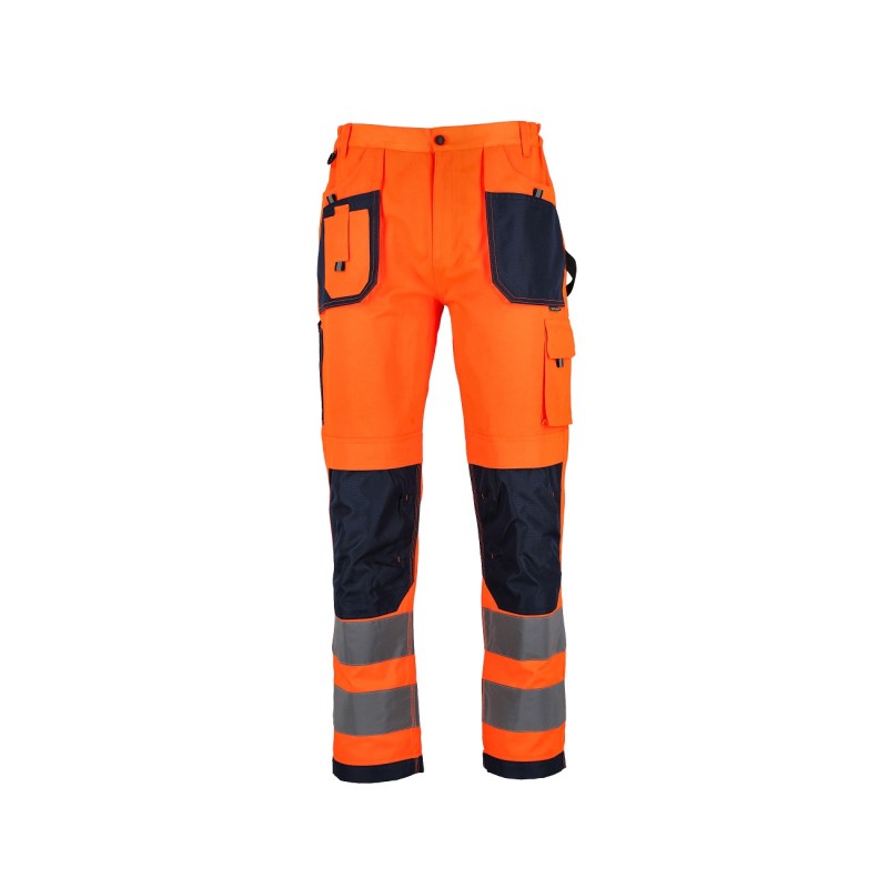 Spodnie robocze BASIC NEON LINE pomarańczowe "S" STALCO 51654