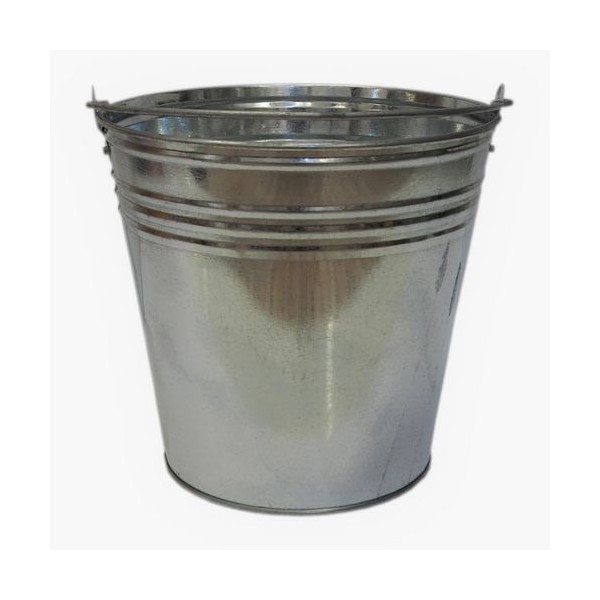 Wiadro ocynkowane ANED 10 l z metalowym uchwytem