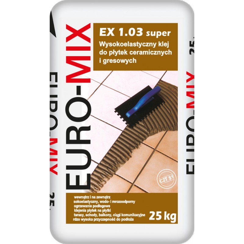EUROMIX EX-1.03 SUPER Klej do płytek 25kg