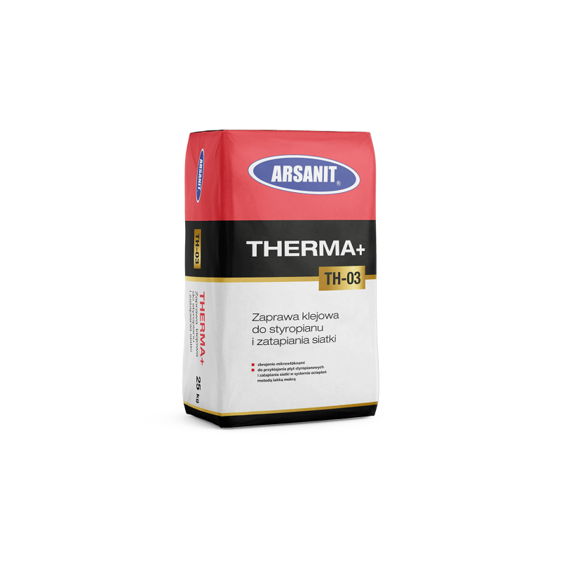 ARSANIT THERMA+ TH-03 klej do styropianu i siatki (BIAŁY) 25kg