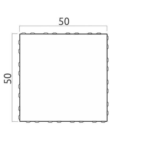 Płyta Unique Stone BRUK 50 × 50 × 7 cm szara –...