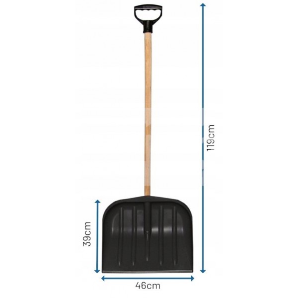 Łopata do śniegu XL-TOOLS LSP20 z drewnianym...