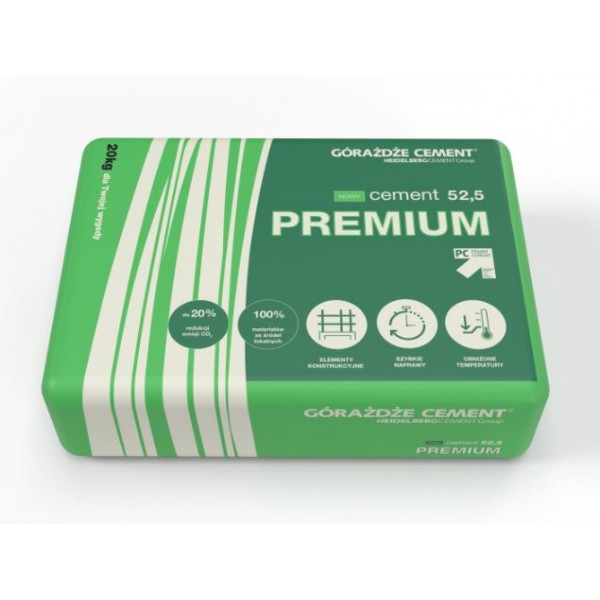Cement GÓRAŻDŻE PREMIUM 52,5 N 25 kg – CEM...