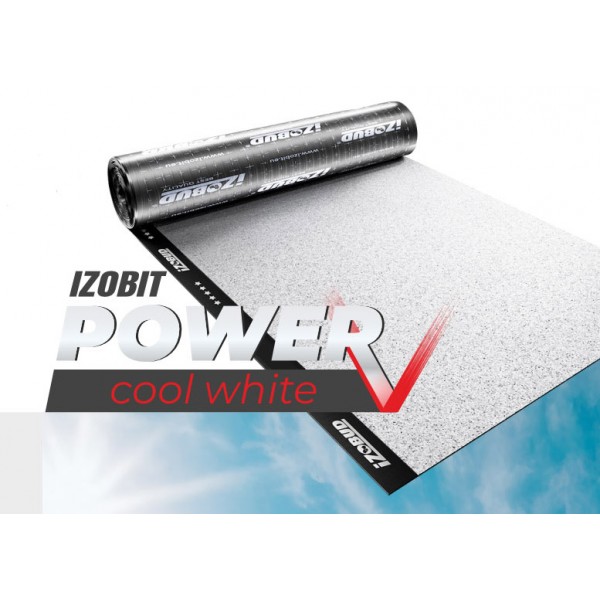 Papa termozgrzewalna IZOBIT POWER COOL WHITE 53 SBS 5 m² -28°C IZOBUD – biała papa dachowa
