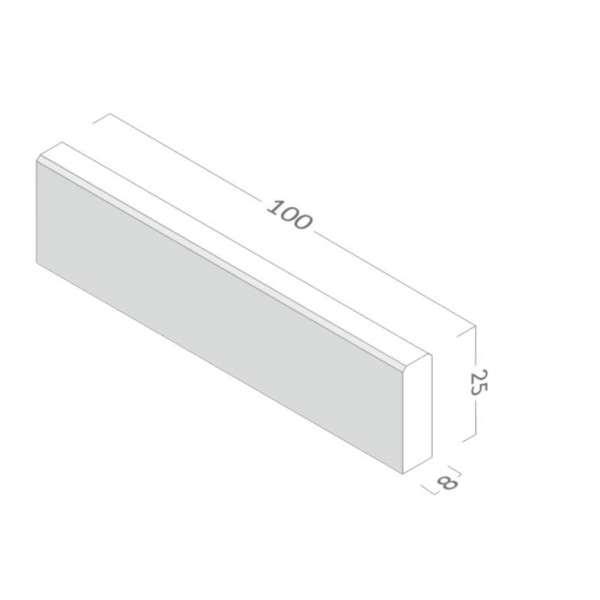 Obrzeże 100x25x8 cm grafit BRUK – betonowe...