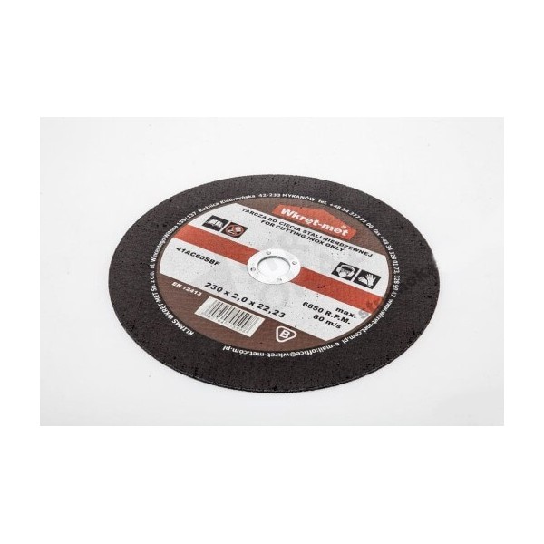 Tarcza do cięcia inox 125×1,0 WKRĘT-MET –...