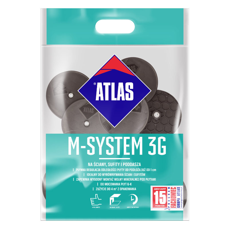 ATLAS M-SYSTEM ŁĄCZNIK uniwersalny 3G 21szt. KT 3G 120 PP M8/FI 6,5 L100 BX