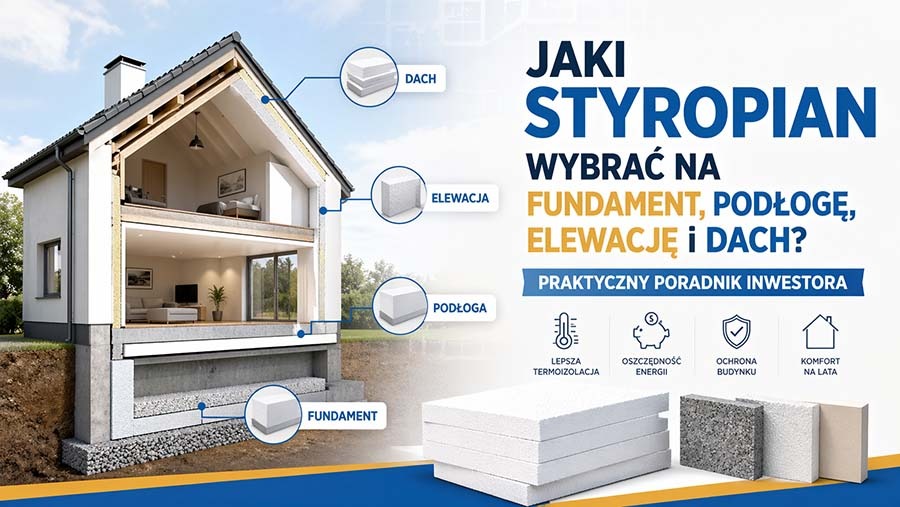 Jaki styropian wybrać na fundament, podłogę, elewację i dach? Praktyczny poradnik inwestora