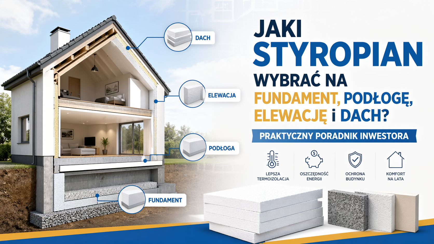 Jaki styropian wybrać na fundament, podłogę, elewację i dach? Praktyczny poradnik inwestora